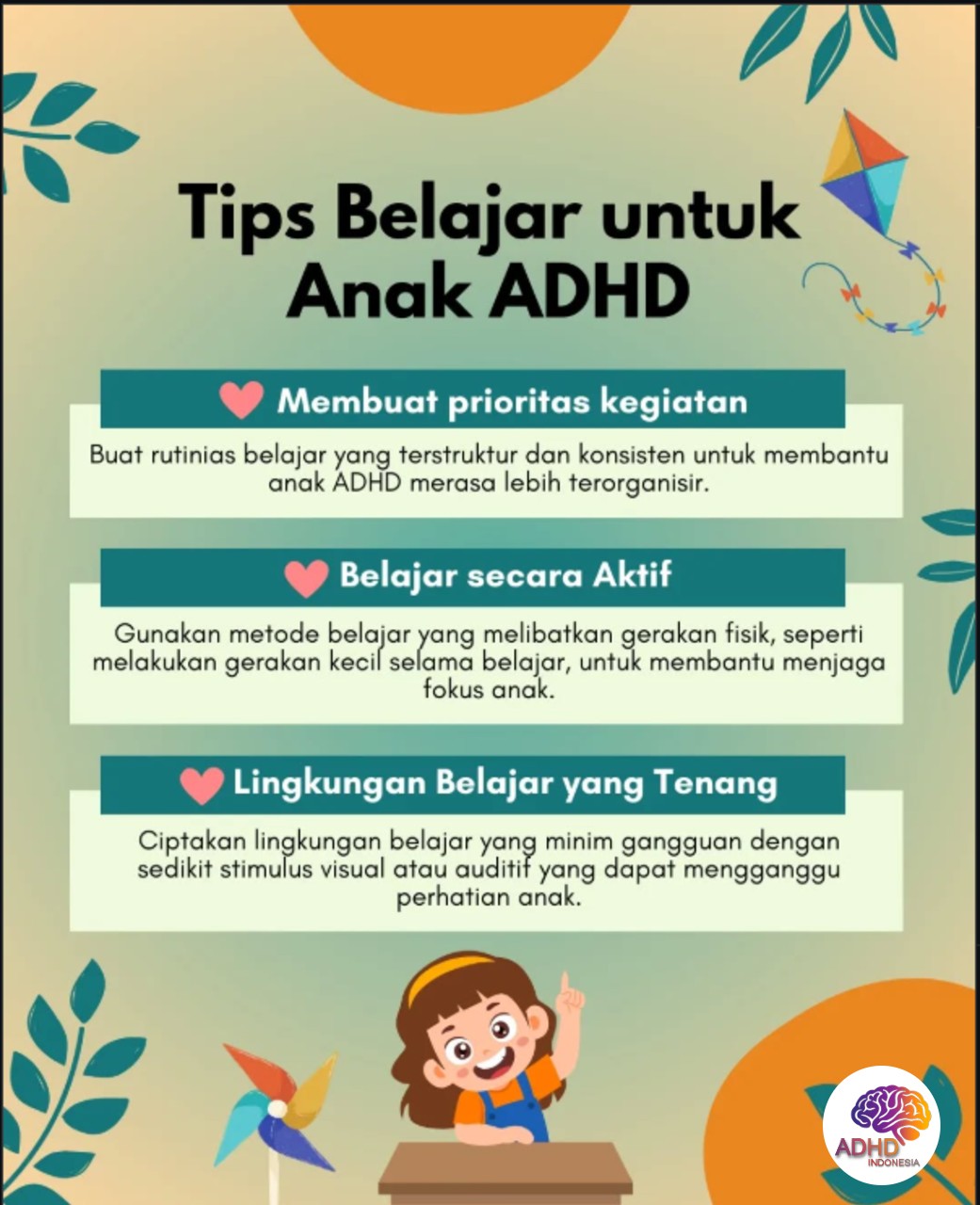 Strategi Belajar yang Cocok untuk Anak ADHD di Kabupaten Rejang Lebong